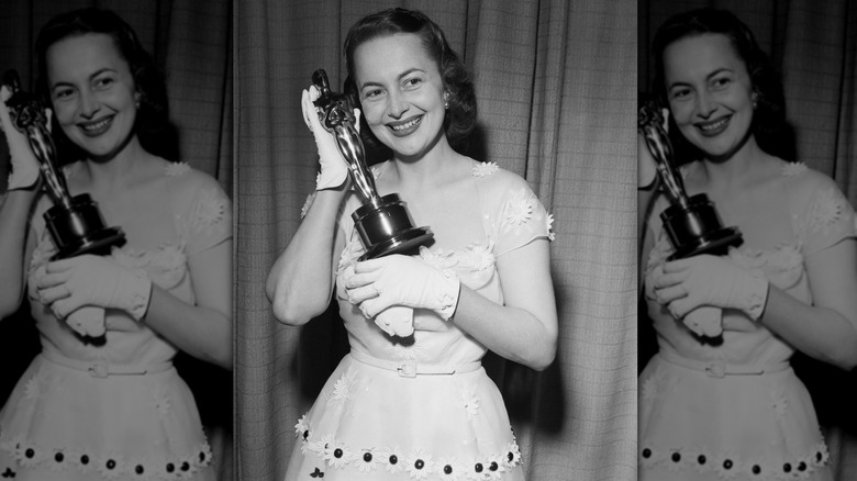 Olivia De Havilland at the 1950 oscars