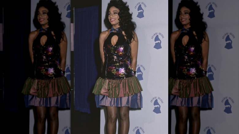 Karyn White at the 31st annual Grammy Awards in Los Angeles in February 1989