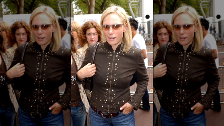 Zara Tindall at London Fashion Week 2003.