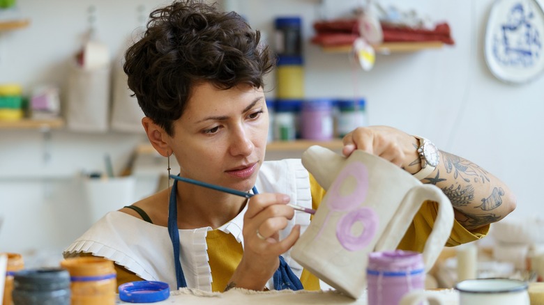 woman painting