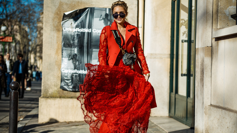 woman in Dior show