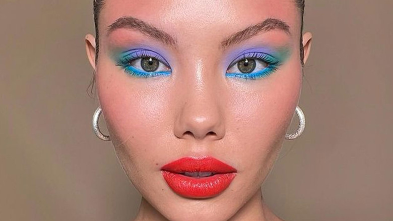 color blocking makeup