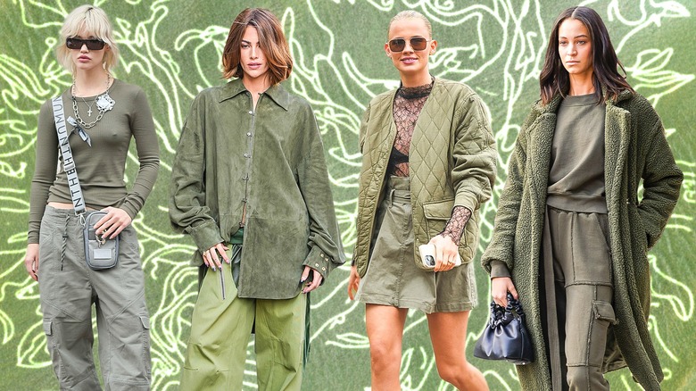 Olive green outfits