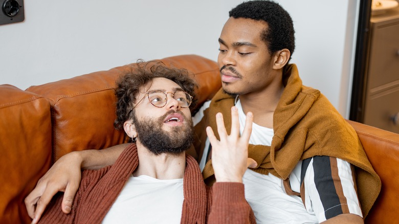 gay couple on couch