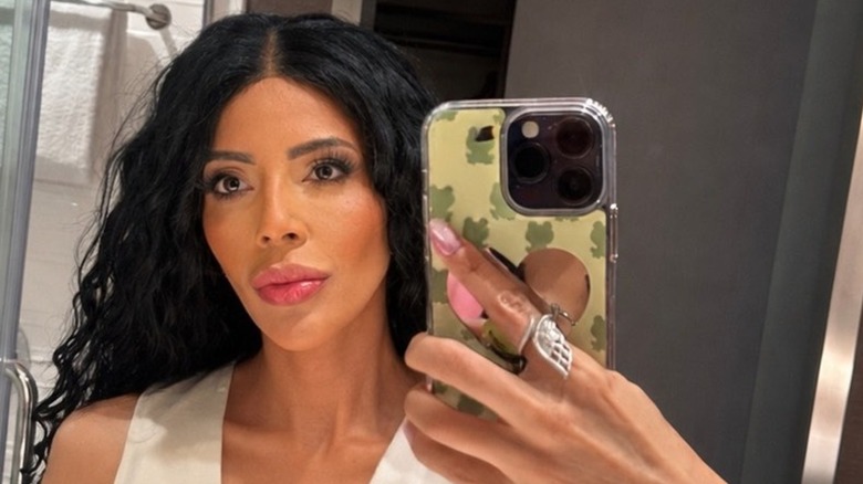 Jasmine Pineda pictured with long black hair