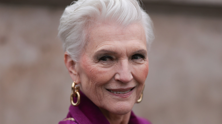 woman with gray hair