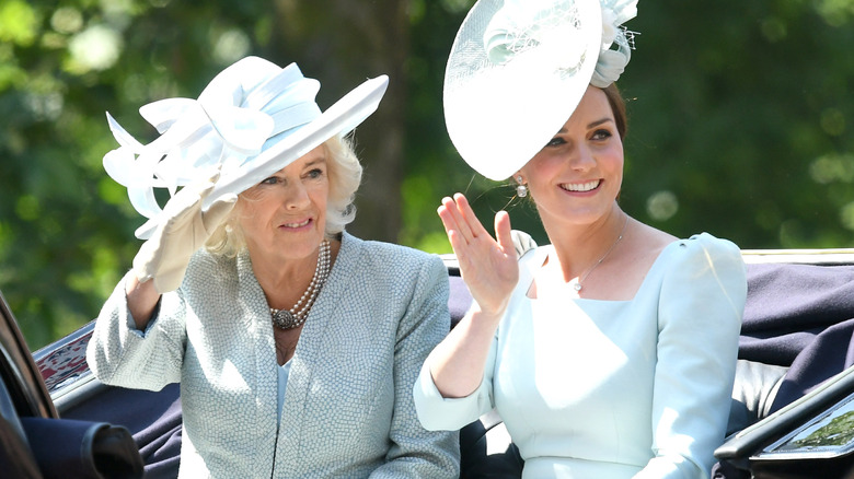 Kate Middleton and Camilla Parker Bowles at 2018 Trooping the Colour