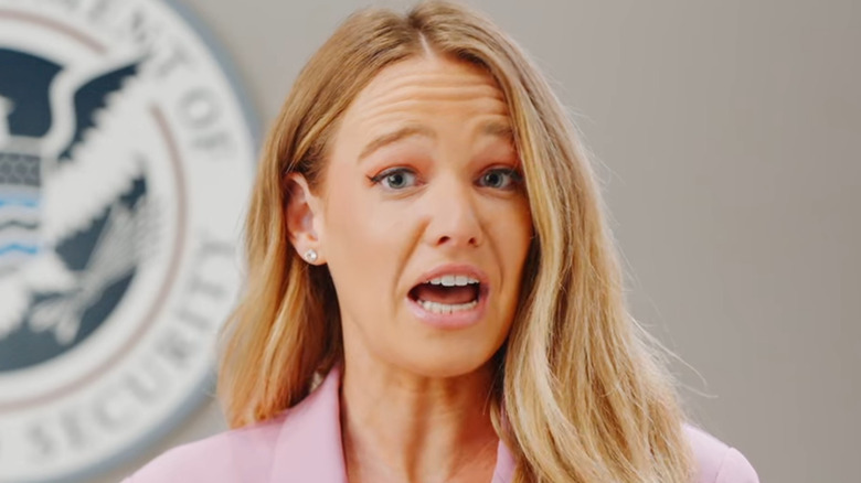 Tricia McLaughlin wearing a pink jacket