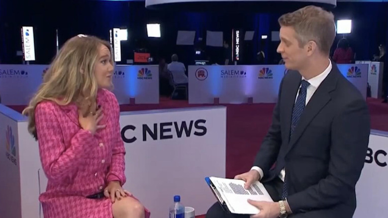 Tricia McLaughlin is interviewed by Garrett Haake