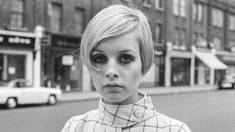 Twiggy during a photoshoot in 1966.
