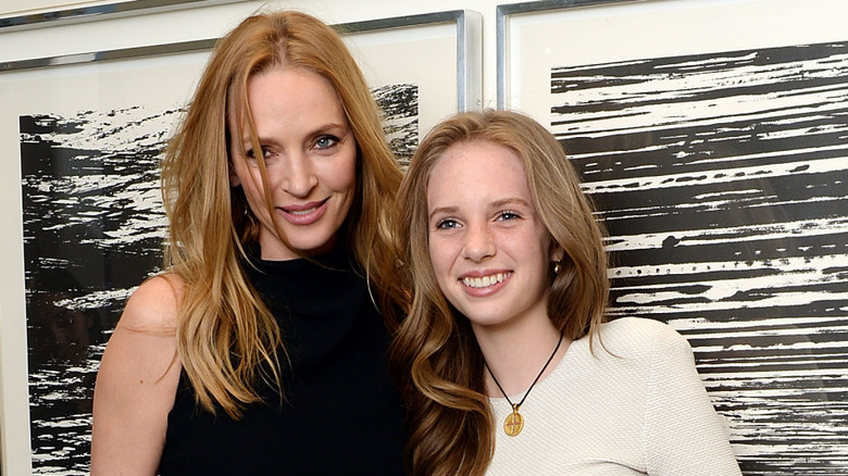 Uma Thurman and Maya Hawke in 2013