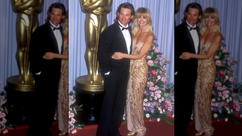 Kurt Russell and Goldie Hawn at the 1989 Oscars