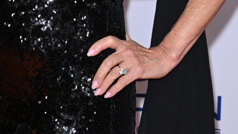 Jane Seymour and John Zambetti pose in black at the 33rd Annual Race to Erase MS Gala in Los Angeles in June 2026.
