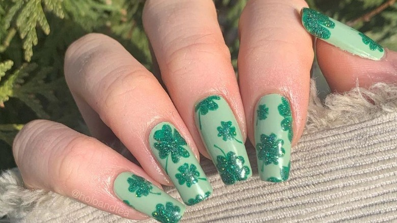 St. Patrick's Day Shamrock Mani! - Polish Etc.