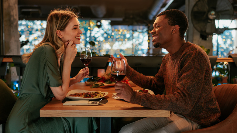 Couple at dinner