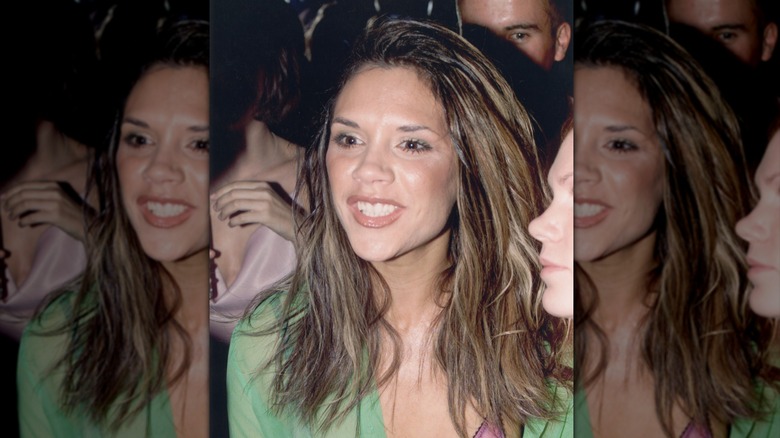 Victoria Beckham with streaked hair in 1998
