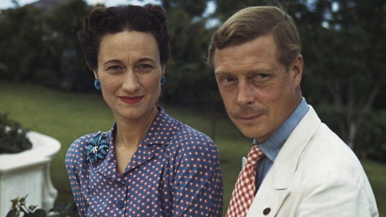 Wallis Simpson and her husband Edward VIII