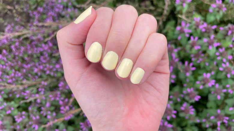We Designed Simple Butter-Yellow Chrome Nails To Help You Get In On ...