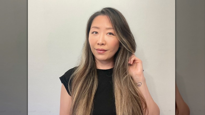 Blowout using Ouai Volume Spray