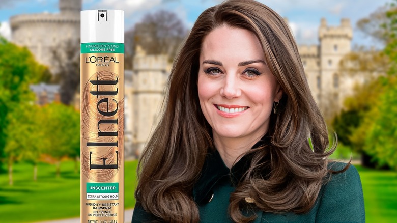 Kate Middleton with Elnett hairspray