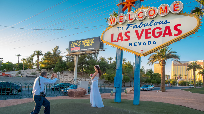 bride photographing woman Las Vegas