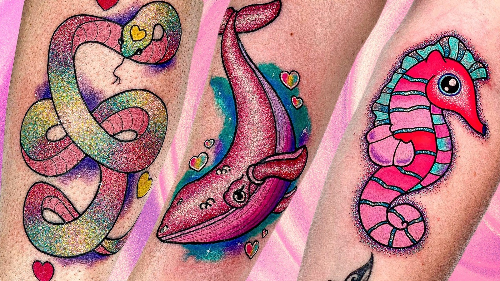 40 Unique And Cool “Glitter Tattoos” | Glitter tattoo, Cow tattoo,  Inspirational tattoos