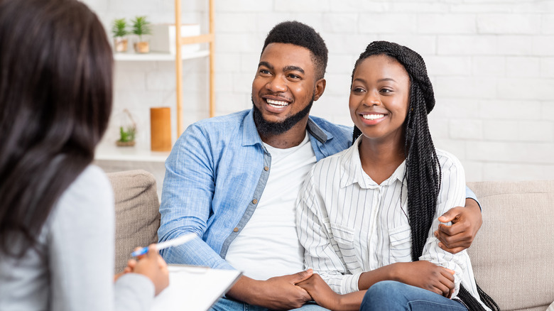 African American couple in counseling