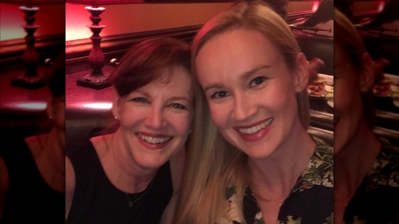 Haviland Morris and her daughter Faith Score in 2019.
