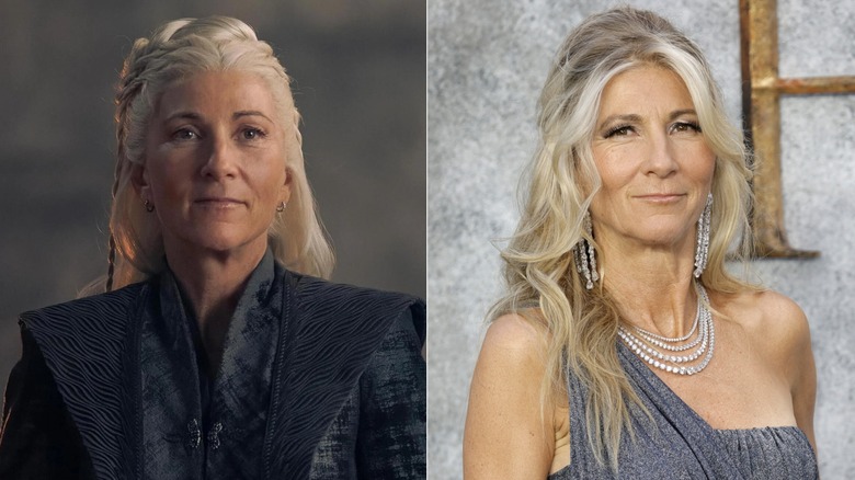 Eve Best as Rhaenys Targaryen in House of the Dragon and out of character
