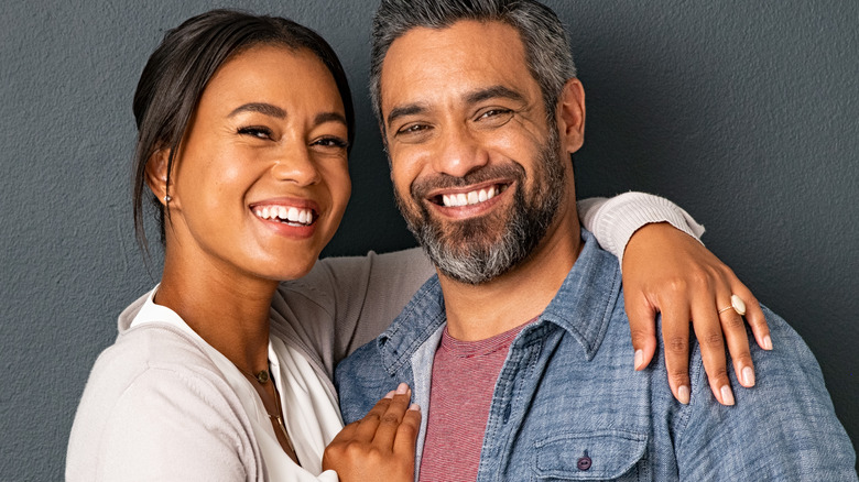 couple smiling