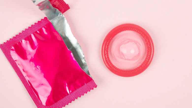 Condom and wrapper