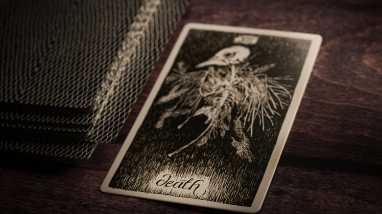 Tarot deck with Death card