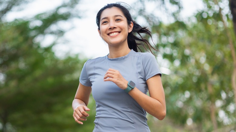 female running