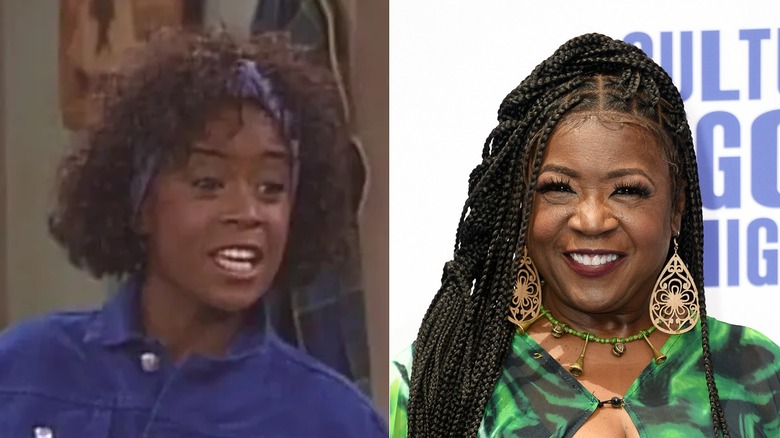 L: Charnele Brown as Kimberly Reese in A Different World / R: Charnele Brown attends the 2024 BET Awards at Peacock Theater