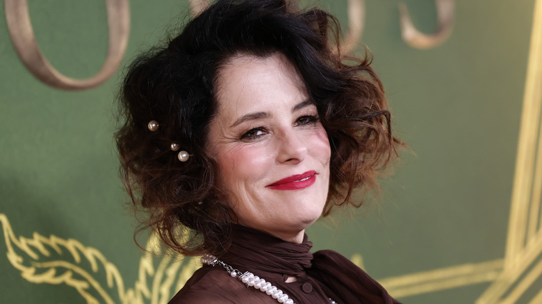 Closeup of Parker Posey on the red carpet.