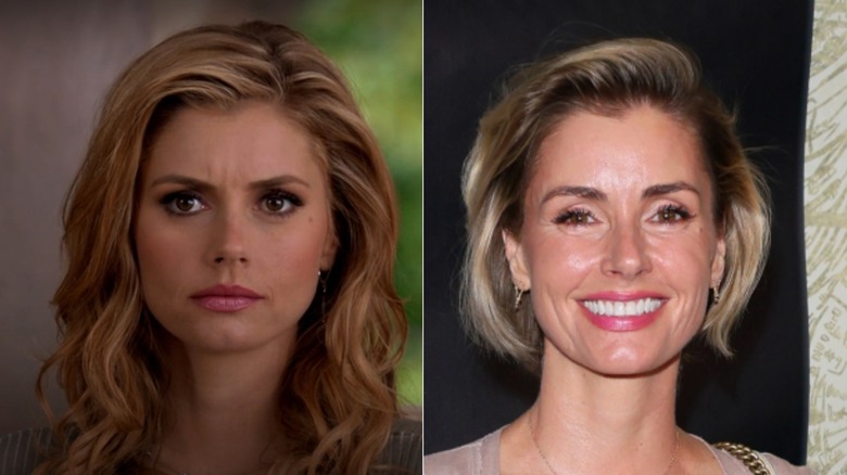 Brianna Brown with long wavy hair and a bob