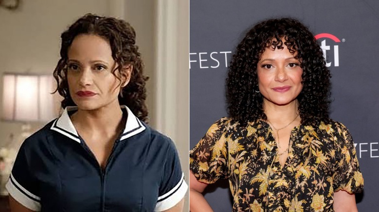Judy Reyes with curly hair