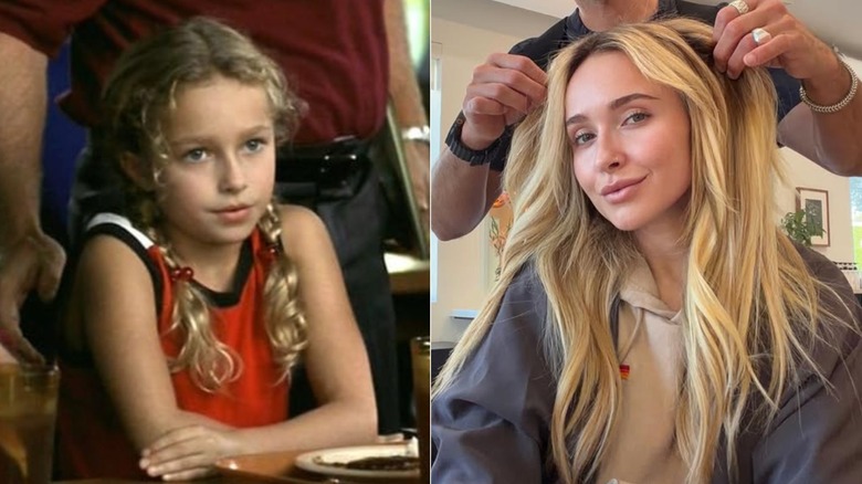 Left: Hayden Panettiere in "Remember the Titans." Right: Hayden Panettiere in February 2026.
