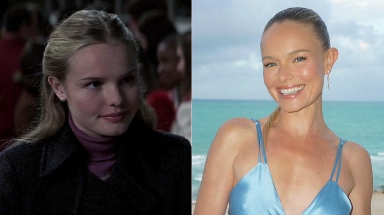 Left: Kate Bosworth in "Remember the Titans." Right: Kate Bosworth in 2026.