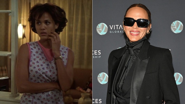 Left: Nicole Ari Parker in "Remember the Titans." Right: Nicole Ari Parker at an event in NYC in 2026.