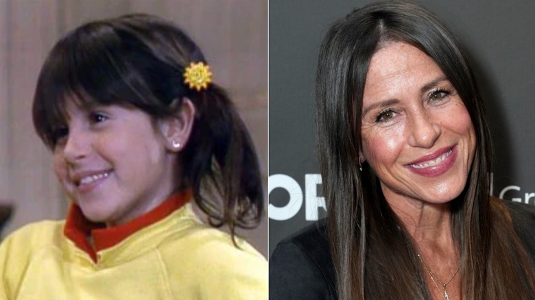 Side-by-side photos of Soleil Moon Fry in Punky Brewster compared to 2025 (right).