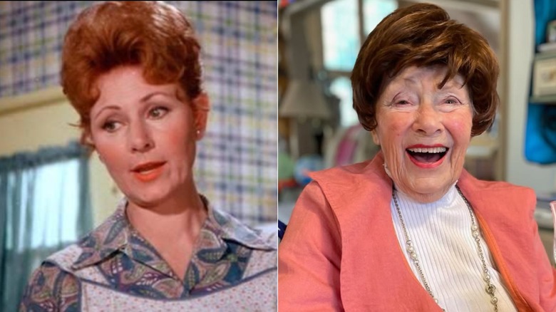 Side-by-side photos of the Happy Days actor Marion Ross