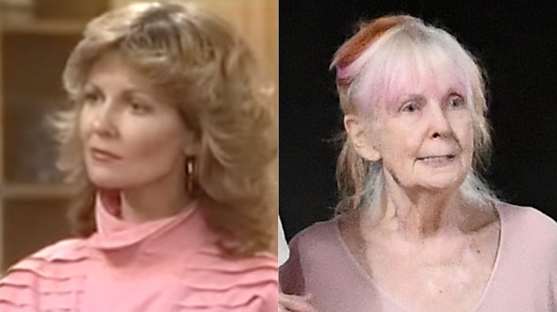 L: A snap of Shelley Fabares as Francine in One Day at a Time / R: Shelley Fabares and husband Mike Farrell are seen out and about on July 18, 2025 in Los Angeles