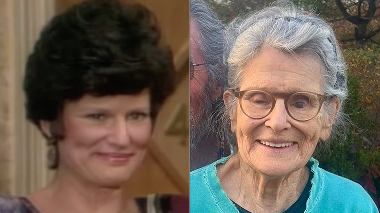 L: A snap of Mary Louise Wilson as Ginny Wroblicki on One Day at a Time / R: A 2024 photo of Mary Louise Wilson in 2024