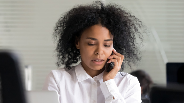 woman on the phone