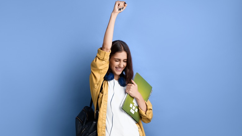 excited woman