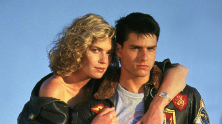 Kelly McGillis and Tom Cruise in a still from Top Gun