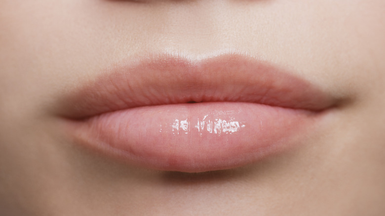 woman's lips 