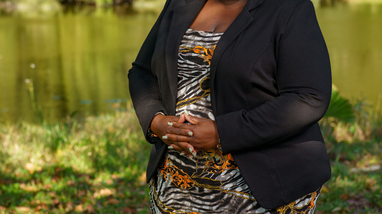 Blazer and dress outfit