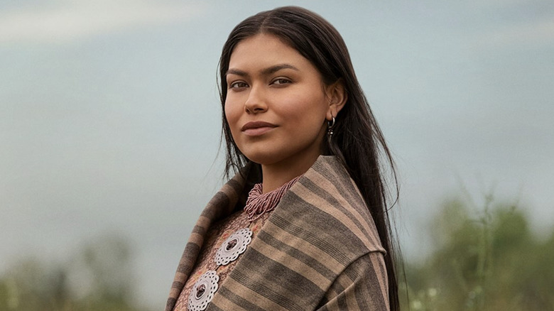 Alyssa Wapanatâhk as White Sun in  Netflix's 